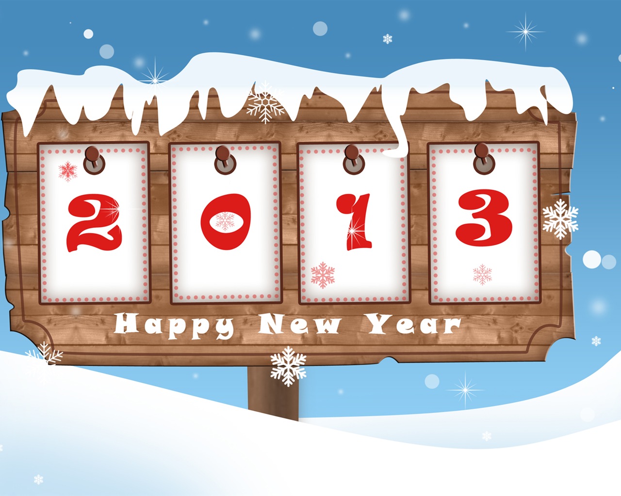 2013 New Year theme creative wallpaper(1) #6 - 1280x1024