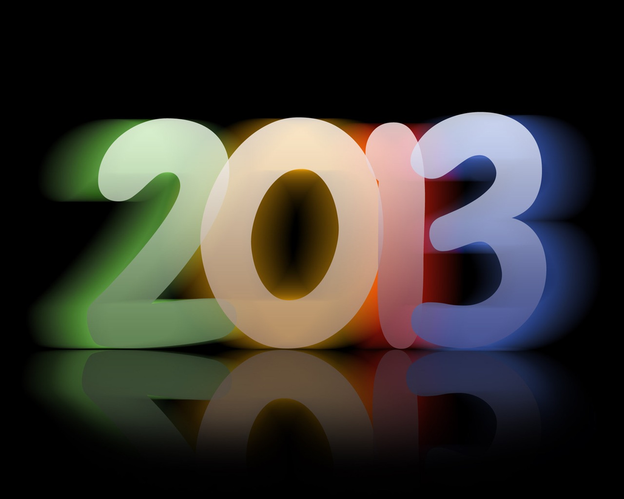 2013 New Year theme creative wallpaper(1) #8 - 1280x1024