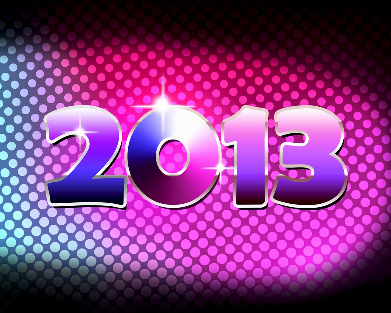 2013 New Year theme creative wallpaper(1) #9 - 1280x1024