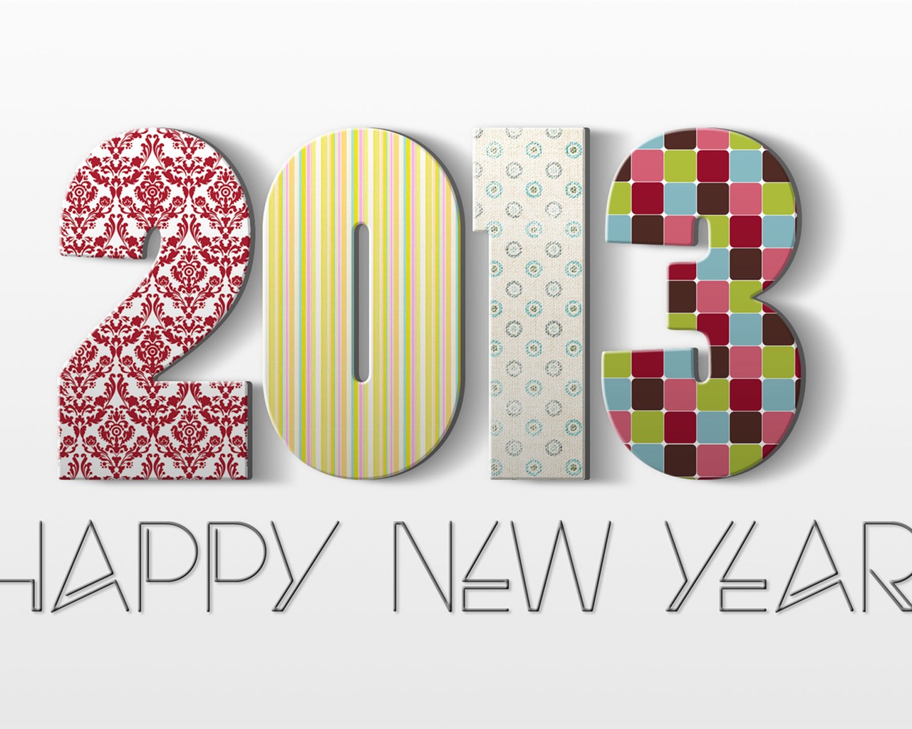 2013 New Year theme creative wallpaper(1) #15 - 1280x1024