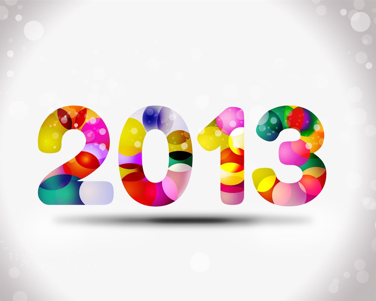 2013 New Year theme creative wallpaper(2) #4 - 1280x1024