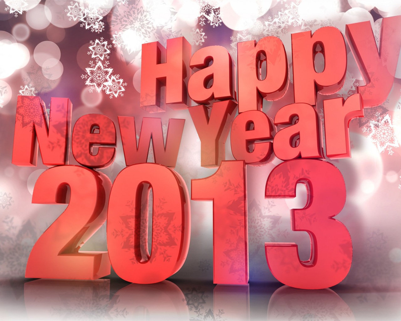 2013 New Year theme creative wallpaper(2) #5 - 1280x1024