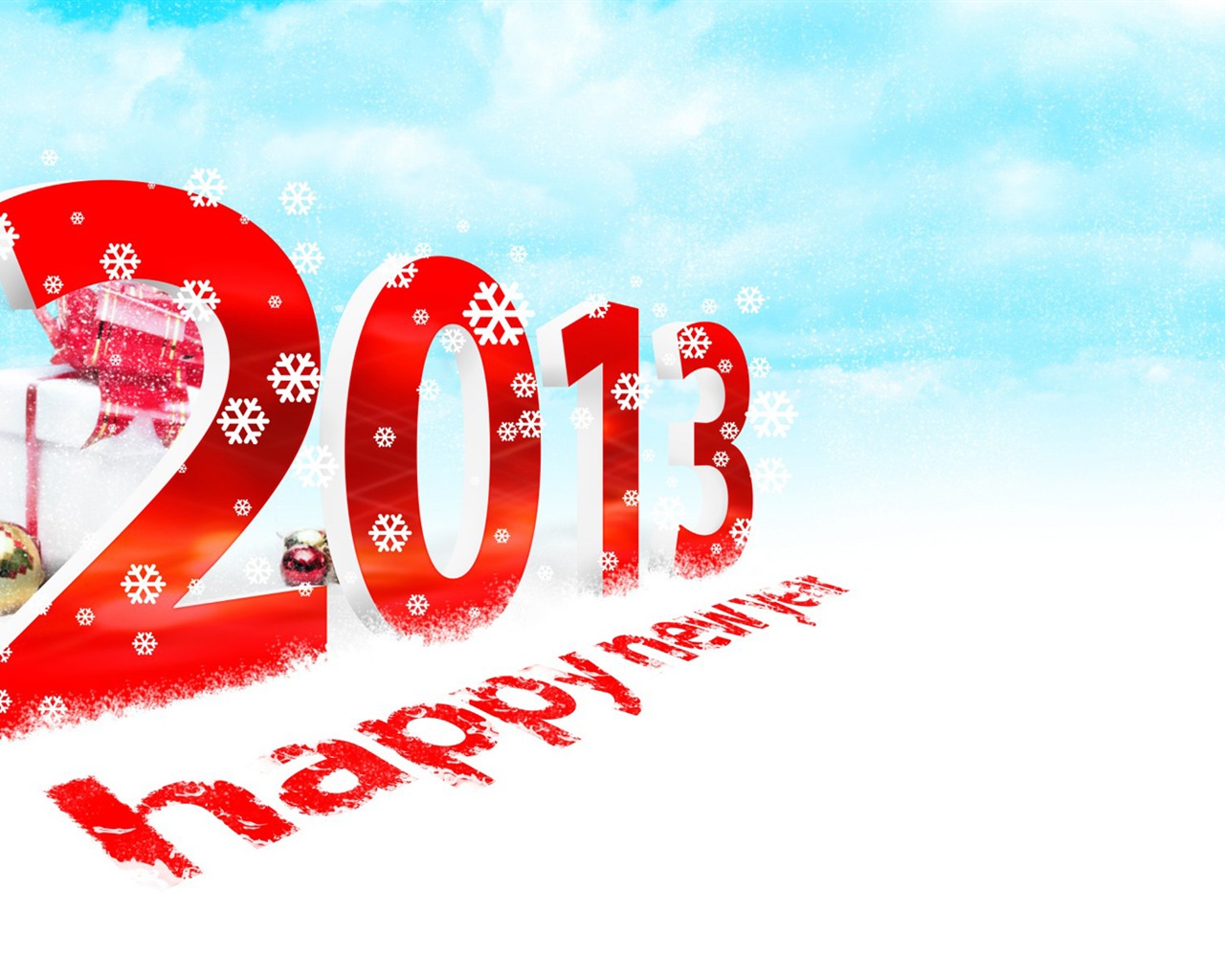 2013 New Year theme creative wallpaper(2) #13 - 1280x1024