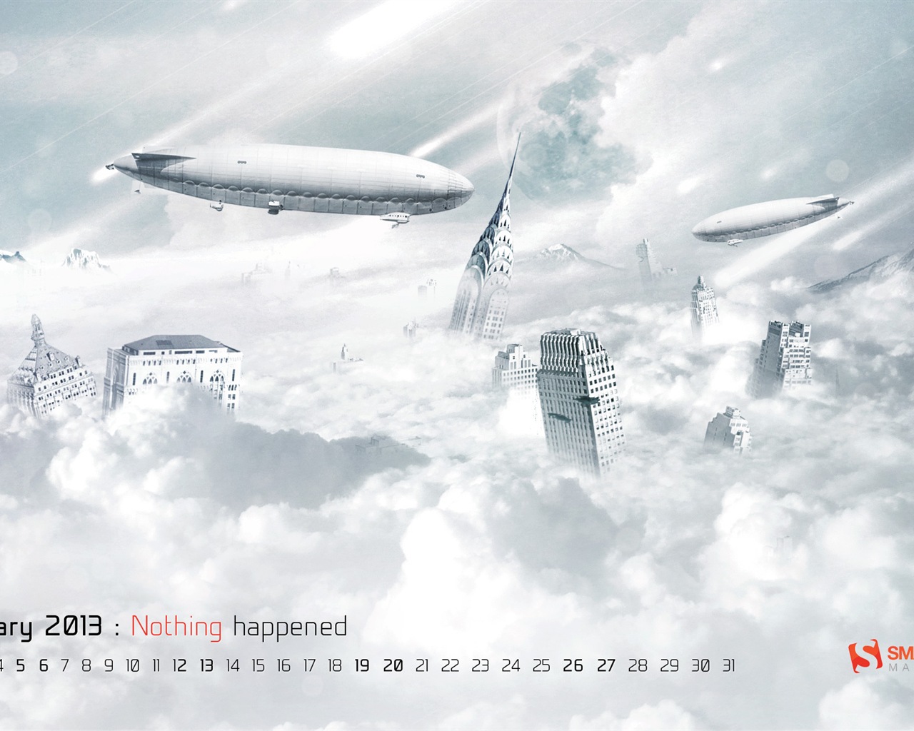 January 2013 Calendar wallpaper (2) #3 - 1280x1024