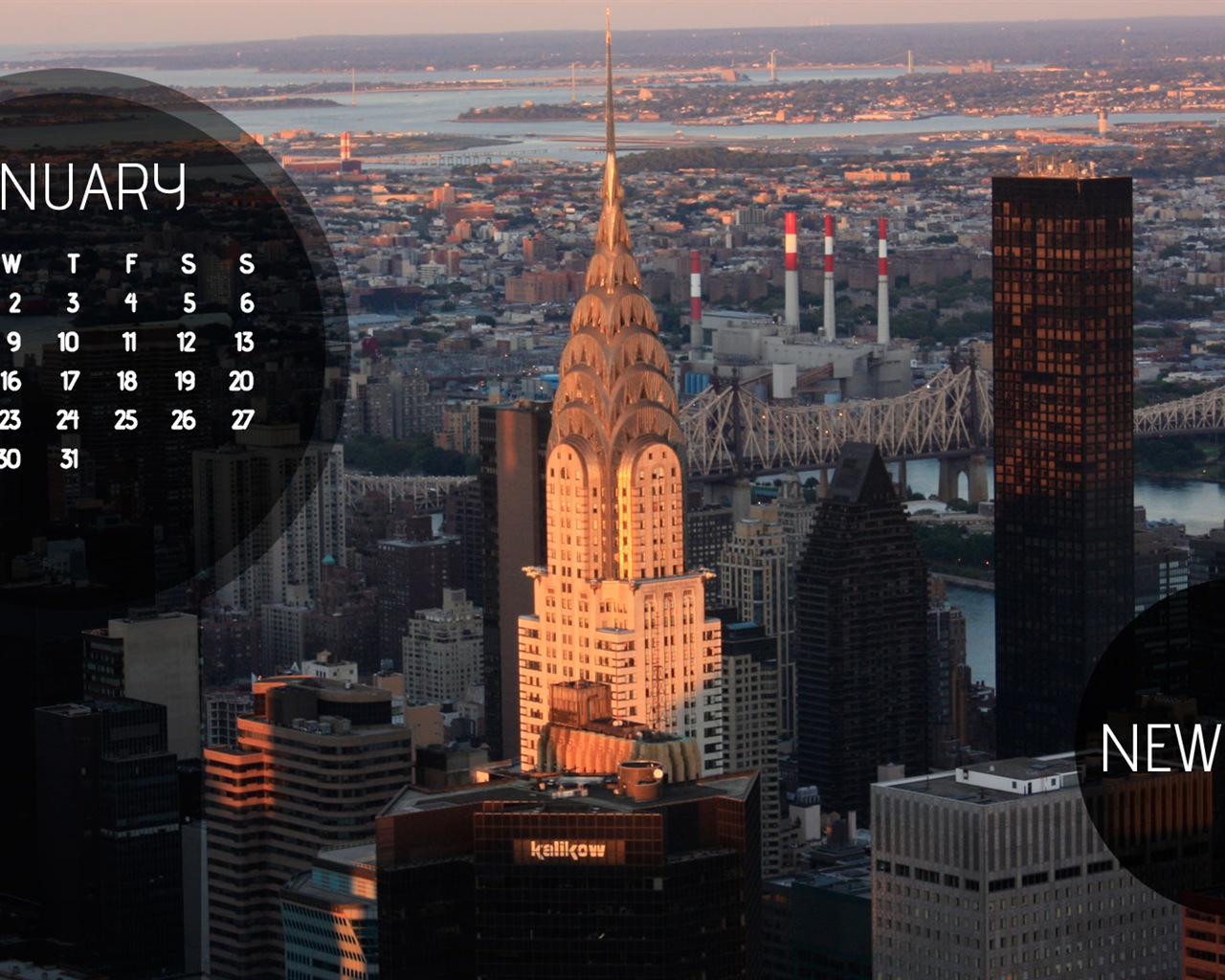01 2013 Calendar fondo de pantalla (2) #8 - 1280x1024