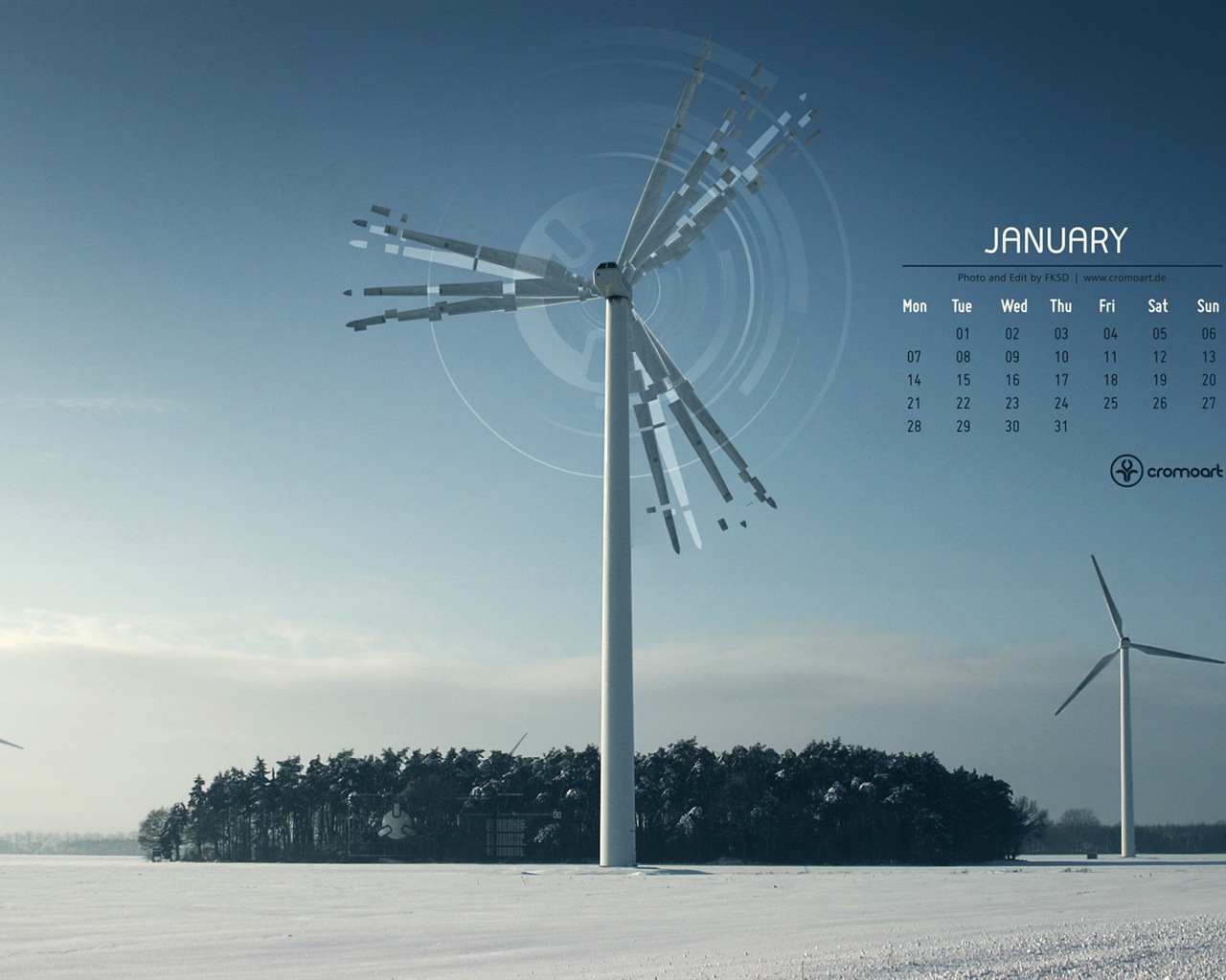 Januar 2013 Kalender Wallpaper (2) #20 - 1280x1024