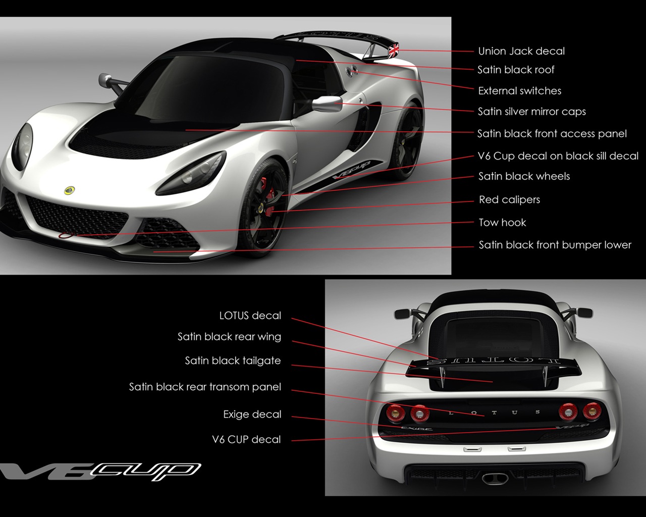 2013 Lotus Exige V6 Cup R 莲花跑车 高清壁纸11 - 1280x1024