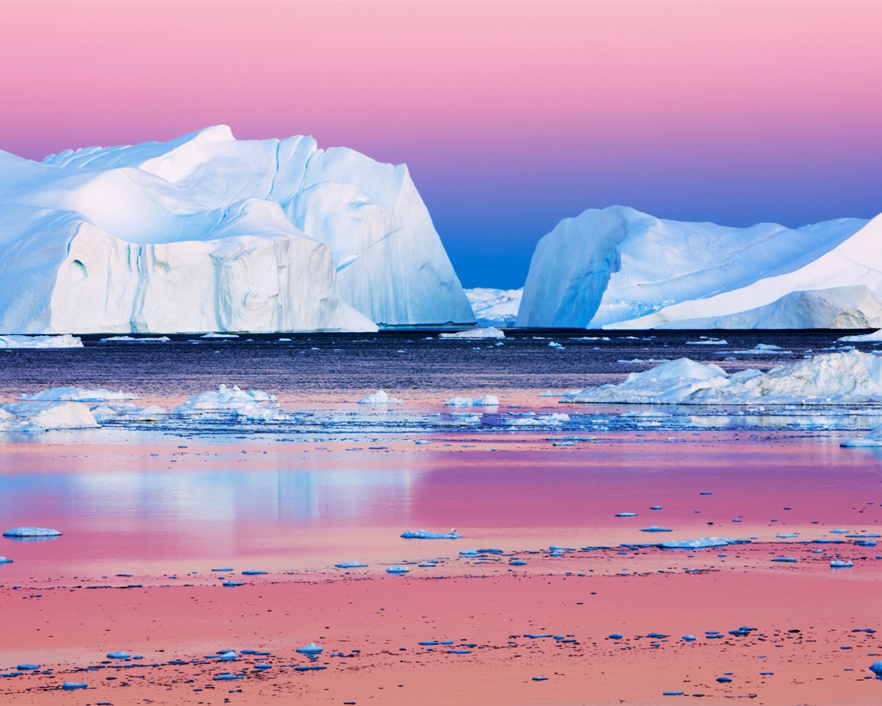 Windowsの8壁紙：北極、自然生態系の風景、北極の動物たち #7 - 1280x1024