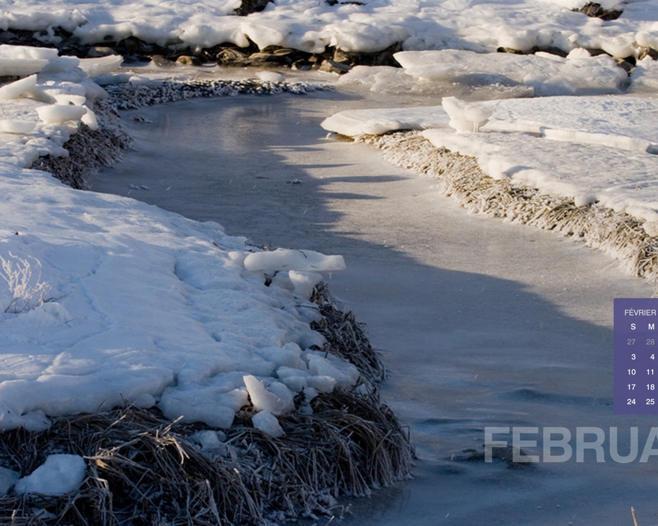 February 2013 Calendar wallpaper (1) #3 - 1280x1024