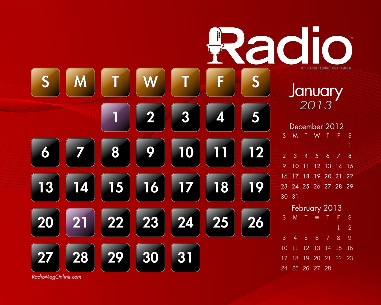 02 2013 Calendar fondo de pantalla (1) #4 - 1280x1024