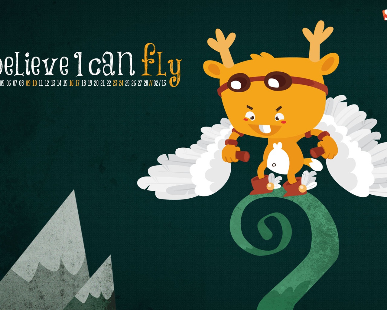 February 2013 Calendar wallpaper (1) #10 - 1280x1024