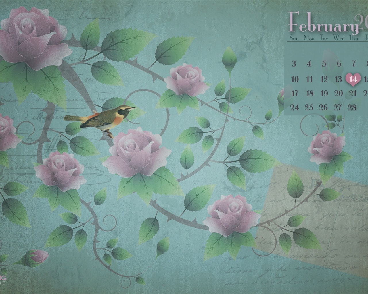 February 2013 Calendar wallpaper (1) #14 - 1280x1024