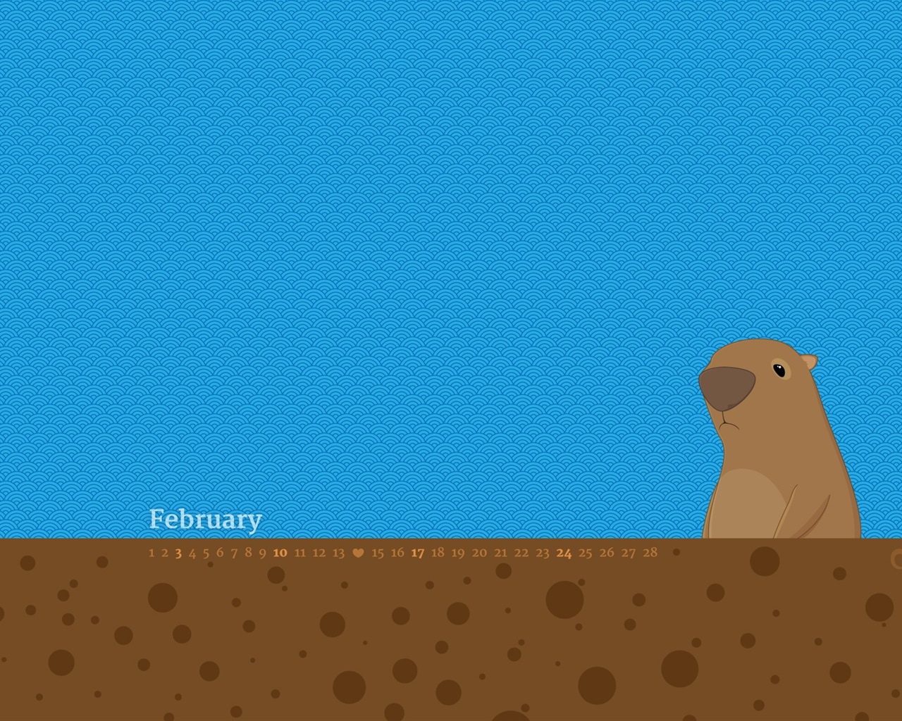February 2013 Calendar wallpaper (1) #18 - 1280x1024