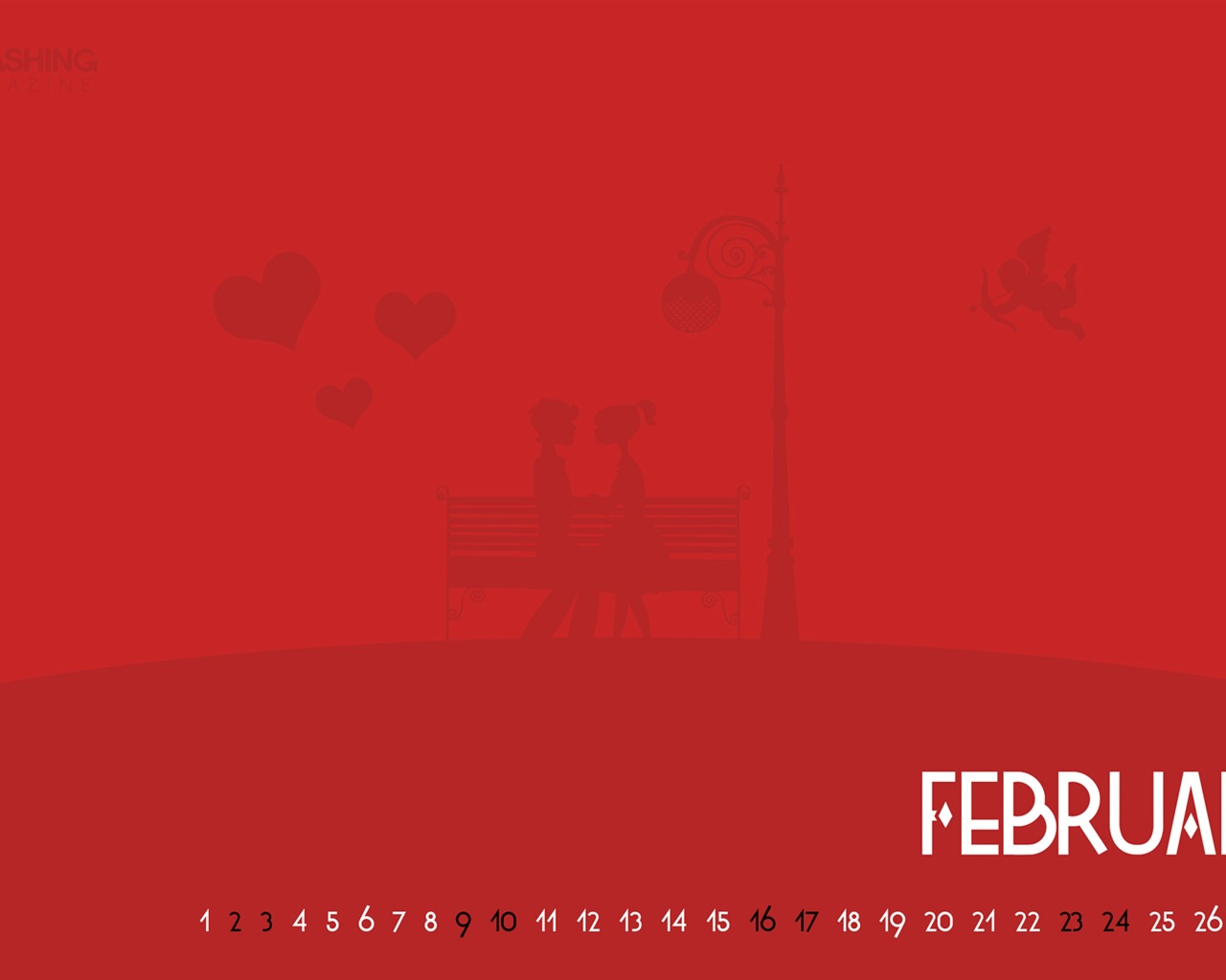 2013年2月 月曆壁紙(二) #13 - 1280x1024