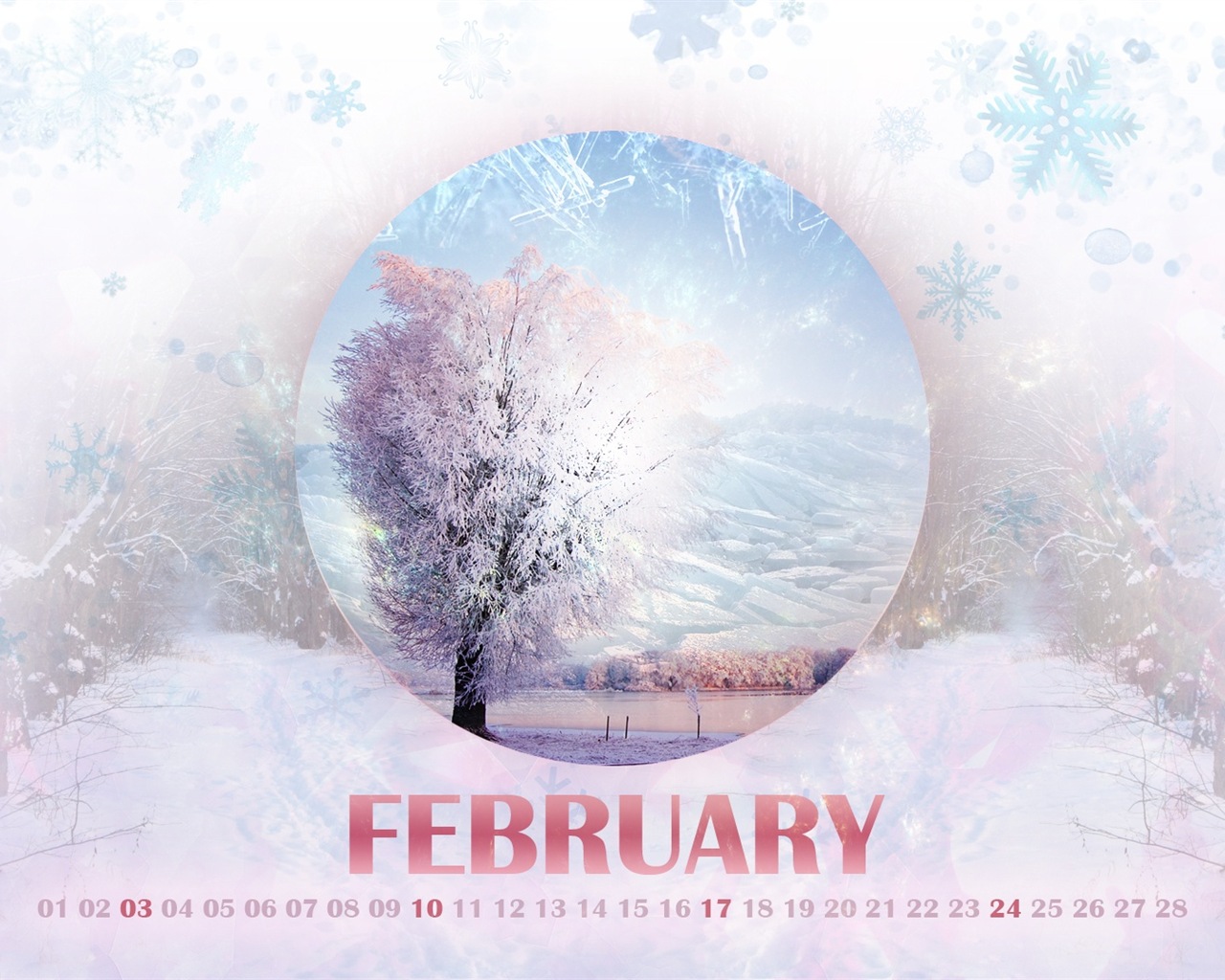 2013年2月 月曆壁紙(二) #14 - 1280x1024