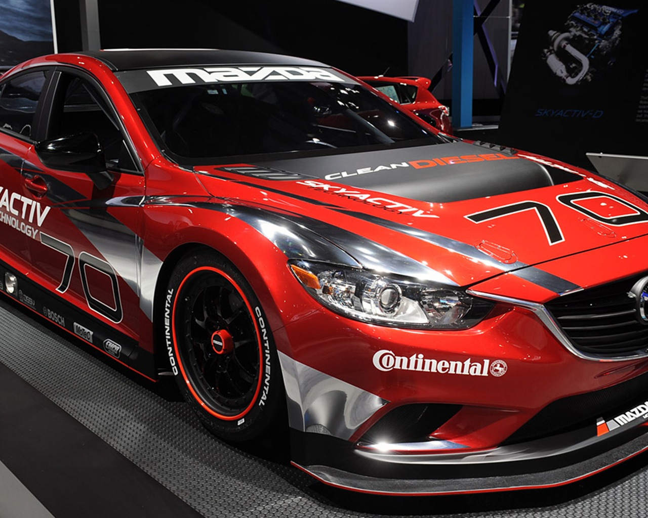 2013 Mazda 6 Skyactiv-D race car 马自达 高清壁纸6 - 1280x1024