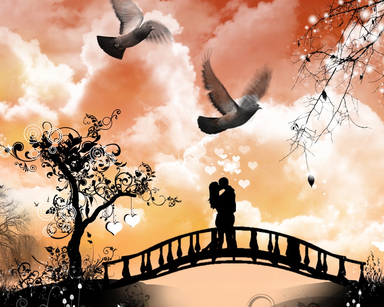 Warm und romantischen Valentinstag HD Wallpaper #20 - 1280x1024