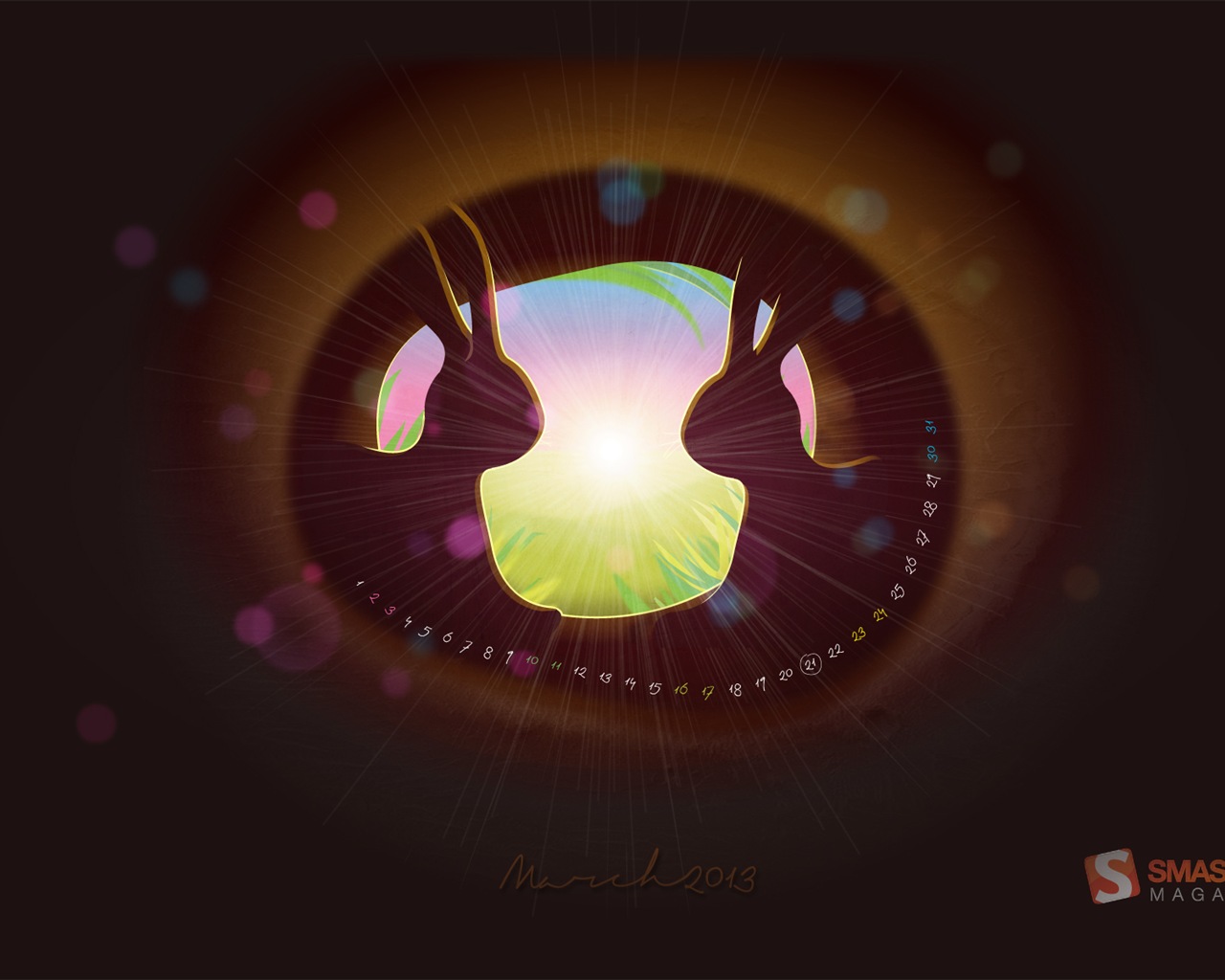 March 2013 calendar wallpaper (2) #13 - 1280x1024