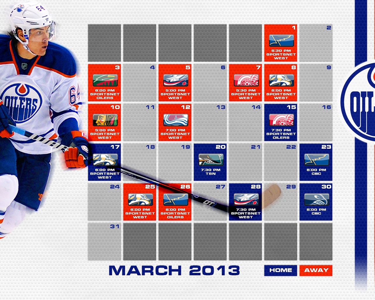 März 2013 Kalender Wallpaper (1) #2 - 1280x1024