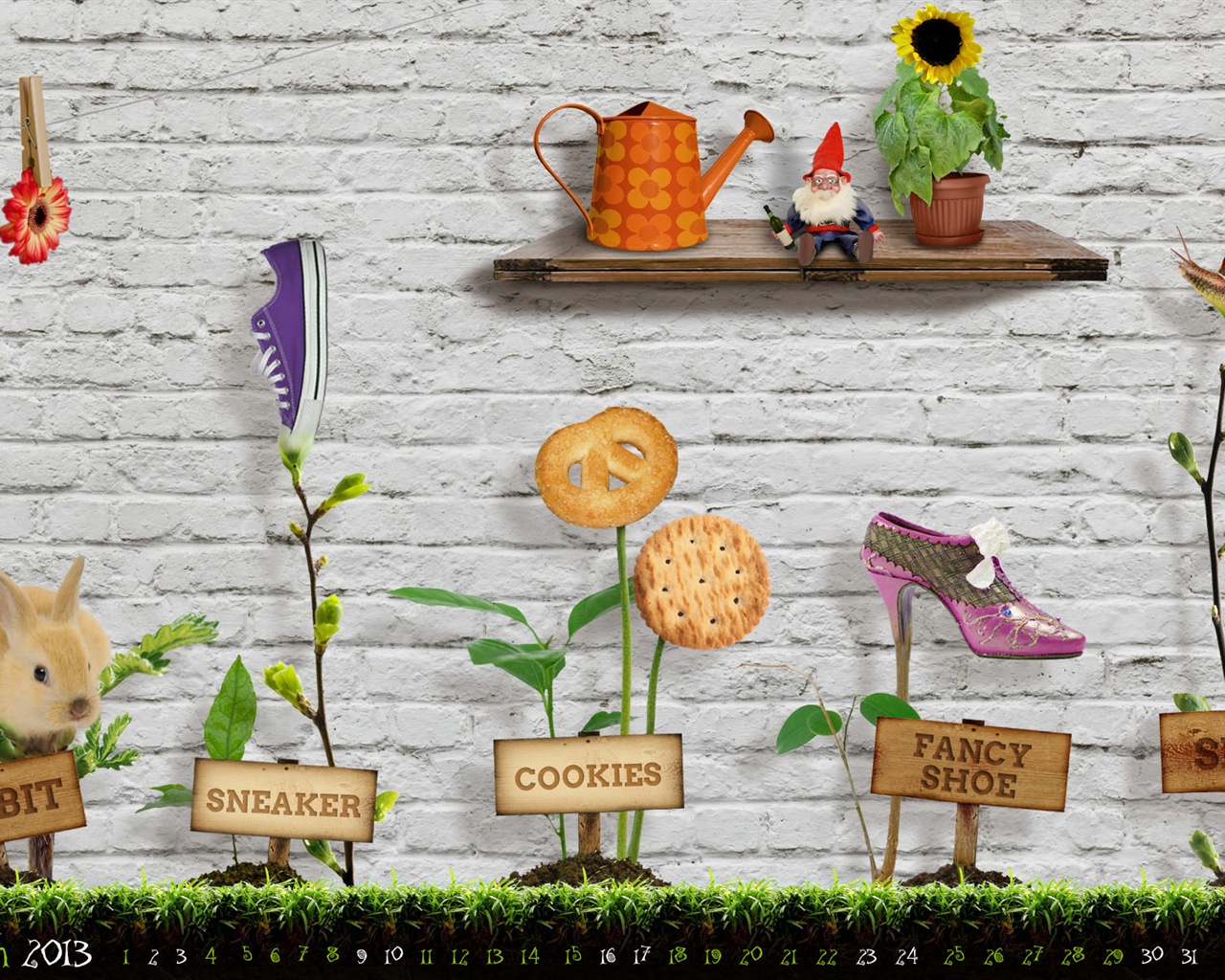 March 2013 calendar wallpaper (1) #14 - 1280x1024