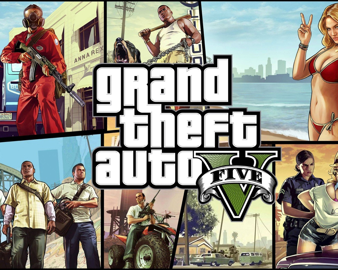 Grand Theft Auto V 俠盜獵車手5 高清遊戲壁紙 #8 - 1280x1024