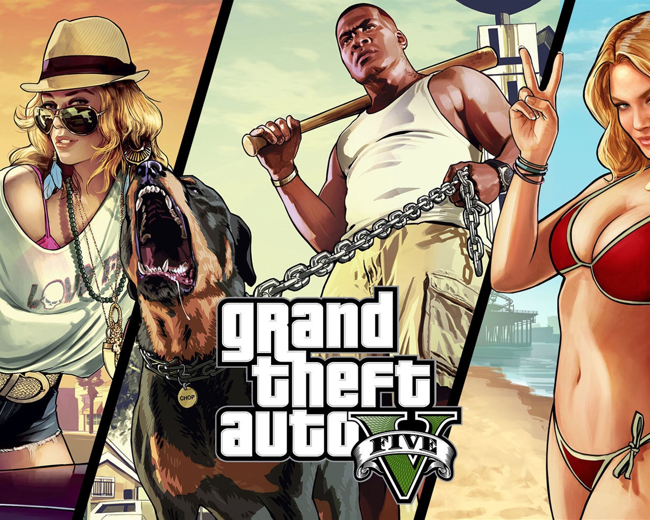 Grand Theft Auto V 俠盜獵車手5 高清遊戲壁紙 #17 - 1280x1024