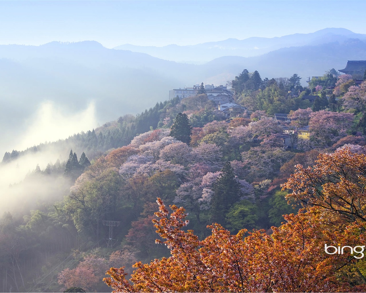 Microsoft Bing écran HD: Japonais papier peint thème du paysage #12 - 1280x1024
