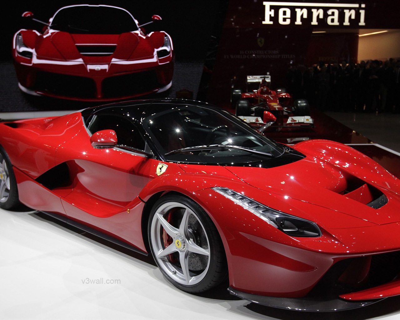 2013 Ferrari LaFerrari 法拉利LaFerrari红色超级跑车高清壁纸2 - 1280x1024