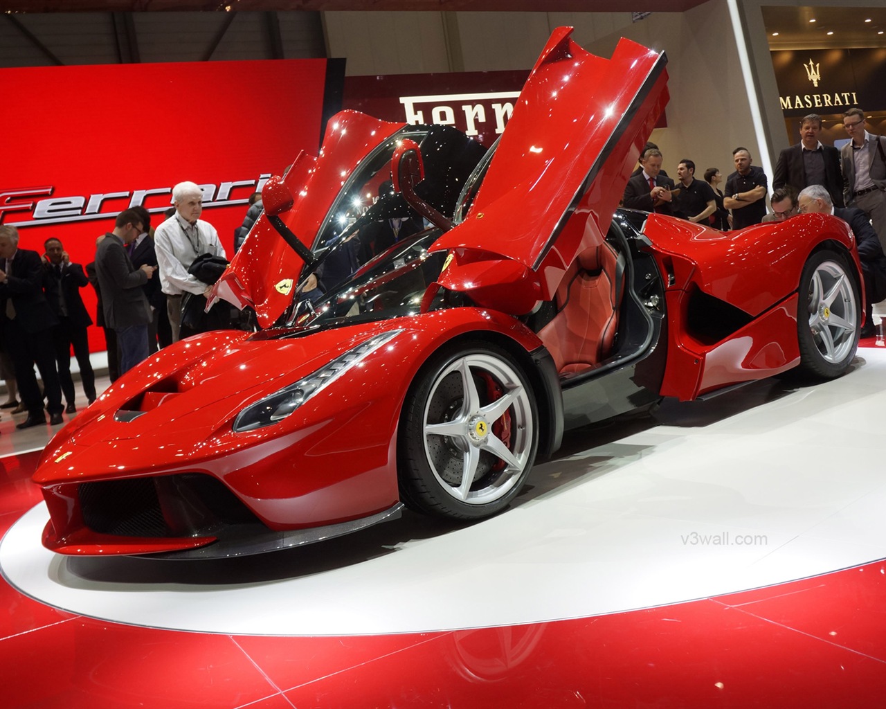 2013 Ferrari LaFerrari red supercar HD wallpapers #9 - 1280x1024