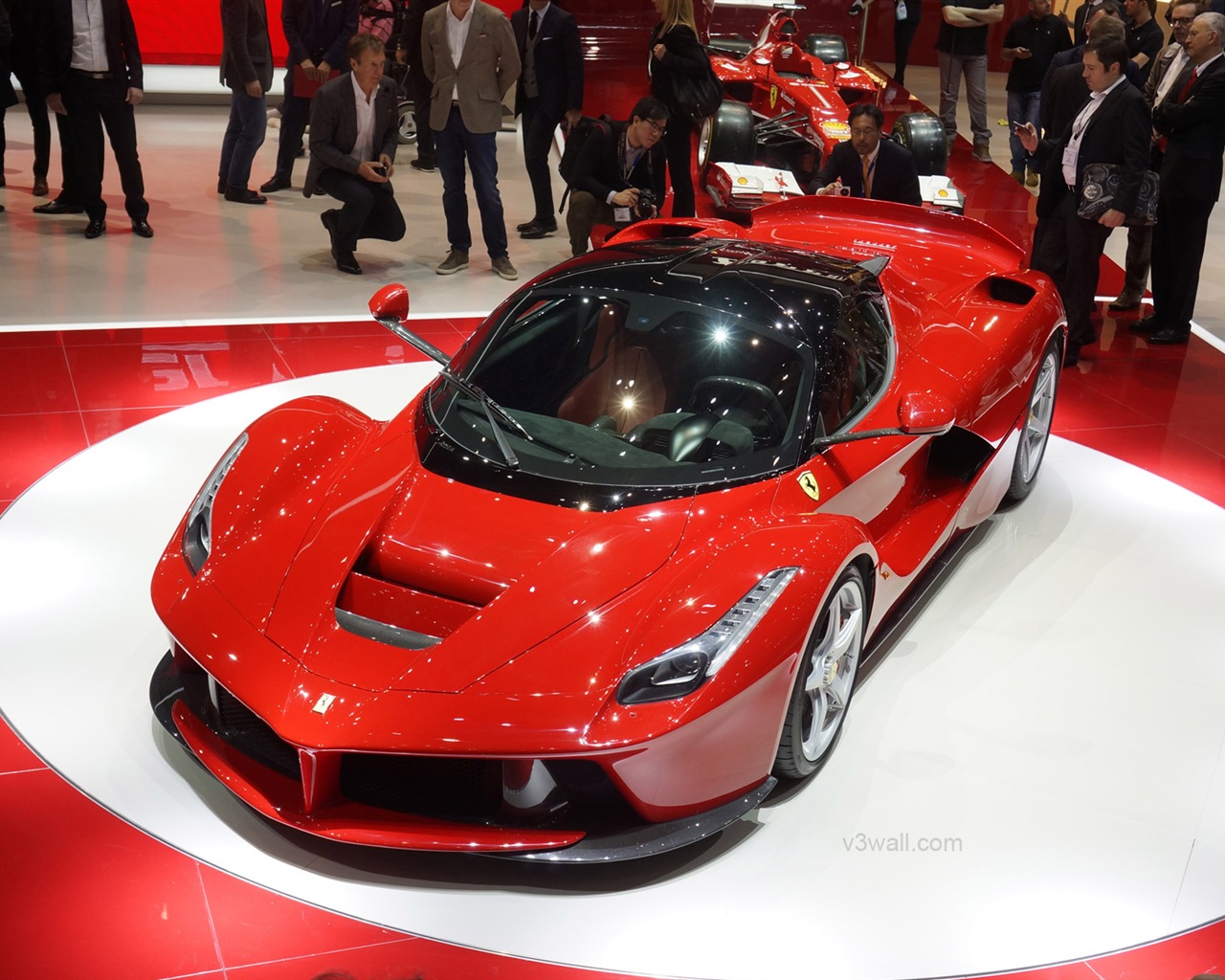 2013 Ferrari LaFerrari 法拉利LaFerrari红色超级跑车高清壁纸12 - 1280x1024