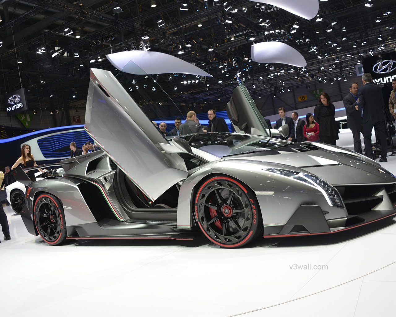 2013 Lamborghini Veneno superdeportivo de lujo HD fondos de pantalla #12 - 1280x1024