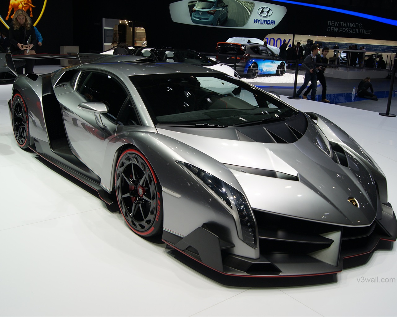 2013 Lamborghini Veneno luxury supercar HD wallpapers #18 - 1280x1024