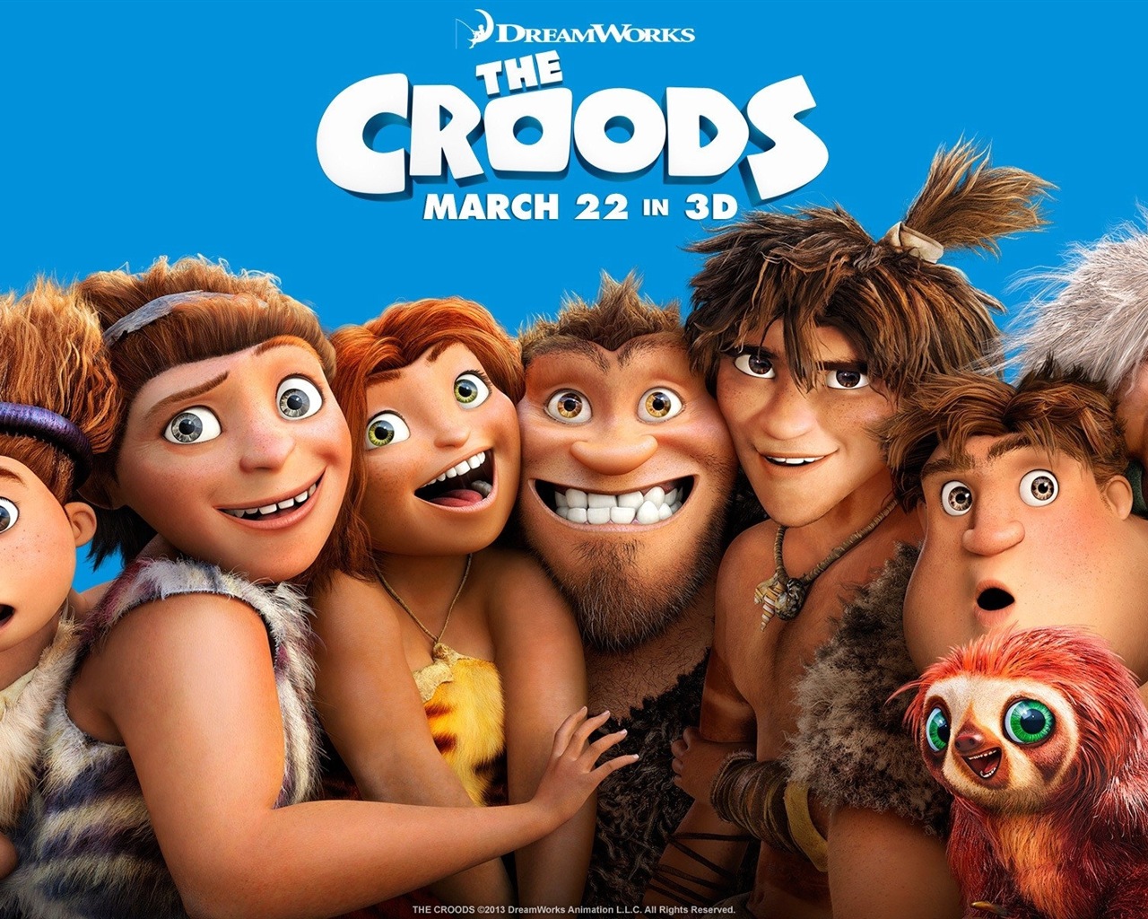 Los fondos de pantalla de alta definición de películas Croods #3 - 1280x1024