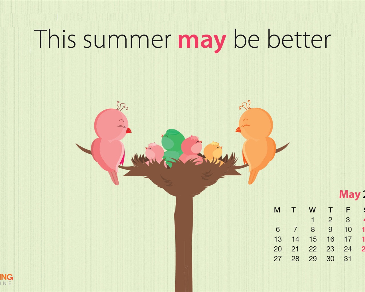 May 2013 calendar wallpaper (1) #9 - 1280x1024