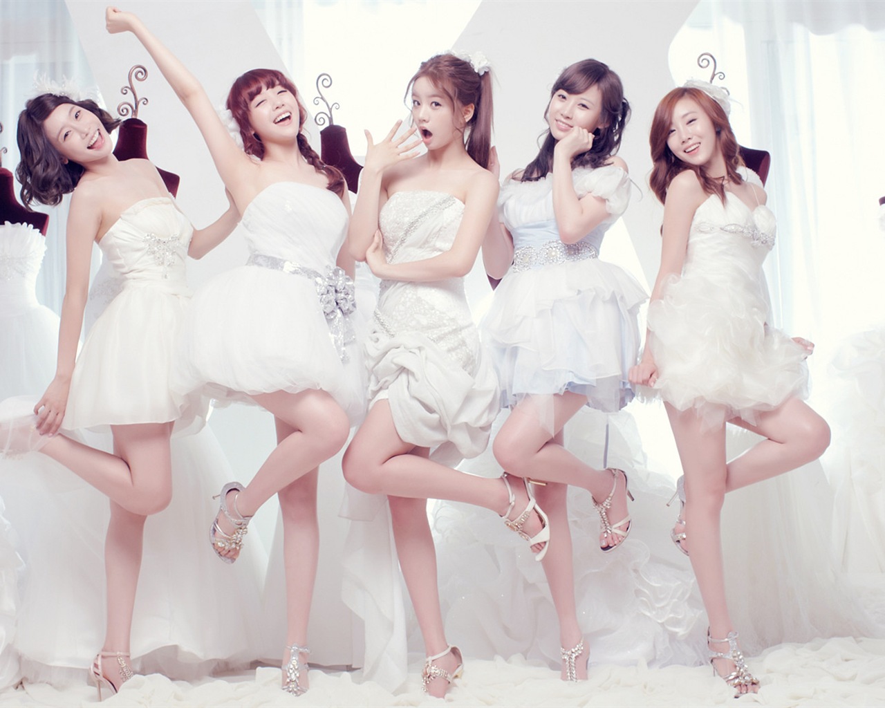 Dívčí Den Korea pop music dívky tapety #10 - 1280x1024