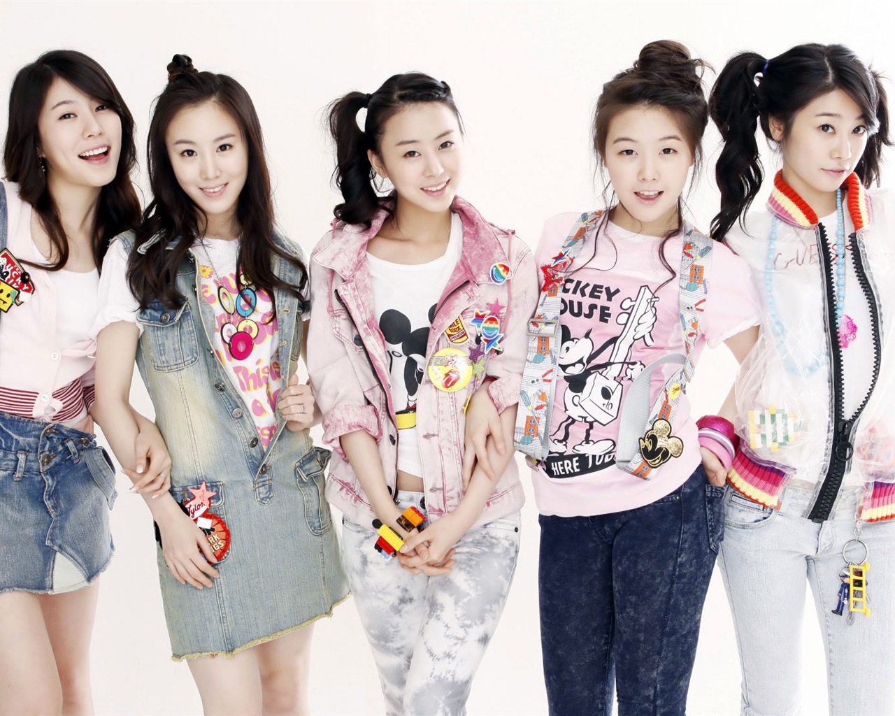 Dívčí Den Korea pop music dívky tapety #16 - 1280x1024