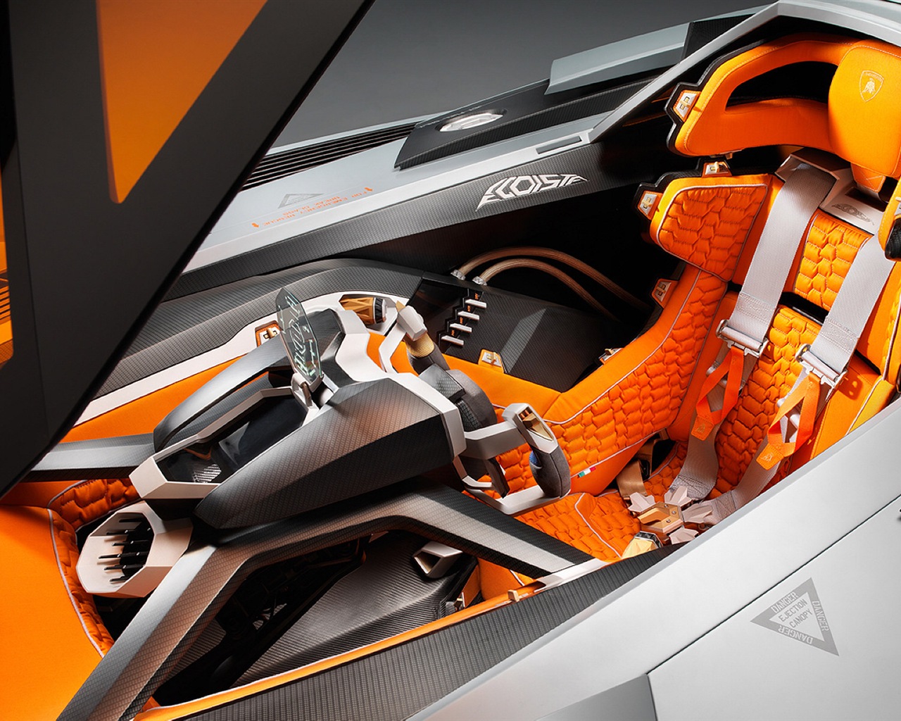 Lamborghini Egoista Concept 蘭博基尼Egoista概念超級跑車 高清壁紙 #9 - 1280x1024