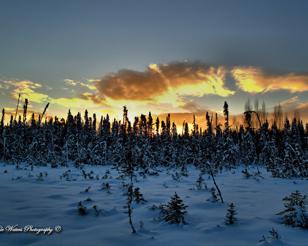 Windows 8 thème fond d'écran: Alaska paysage #3 - 1280x1024