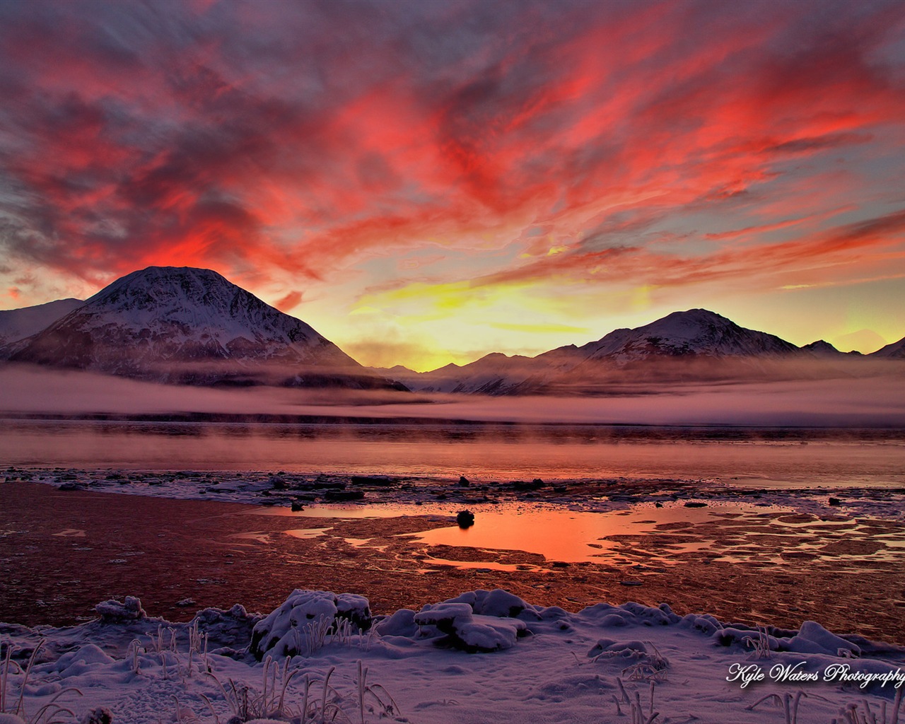 Windows 8 thème fond d'écran: Alaska paysage #11 - 1280x1024