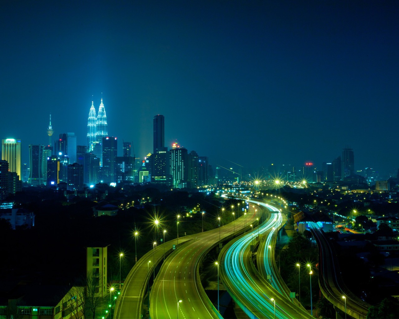 Charming city night HD Wallpaper #5 - 1280x1024