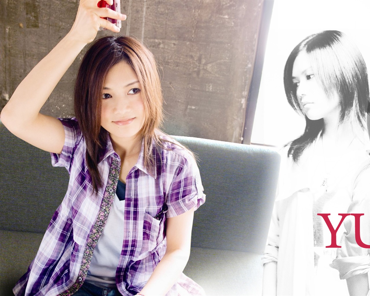 Japanese singer Yoshioka Yui HD wallpapers #18 - 1280x1024