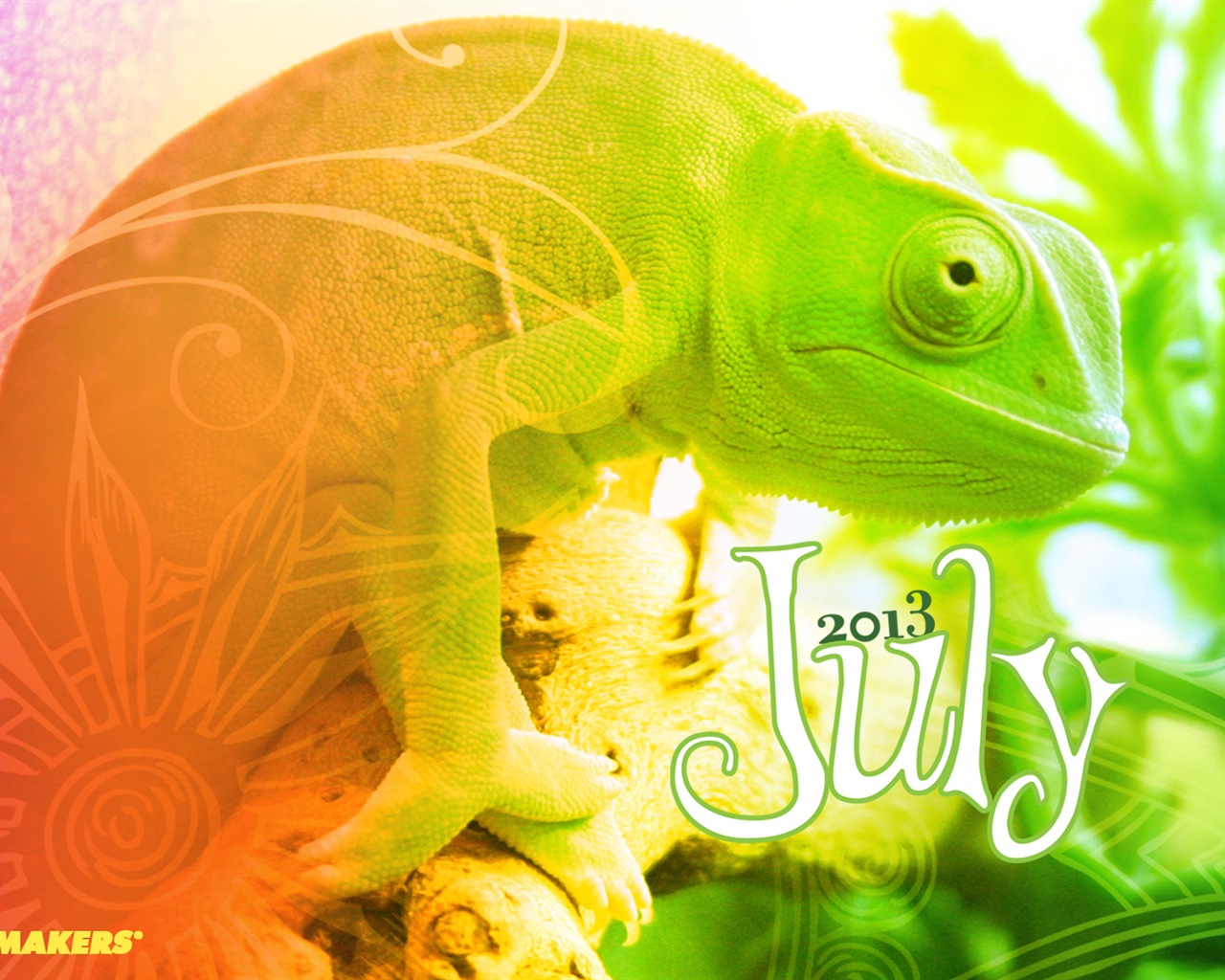 Juli 2013 Kalender Wallpaper (2) #7 - 1280x1024