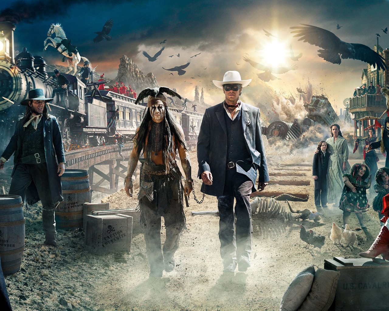 The Lone Ranger HD film tapety na plochu #20 - 1280x1024