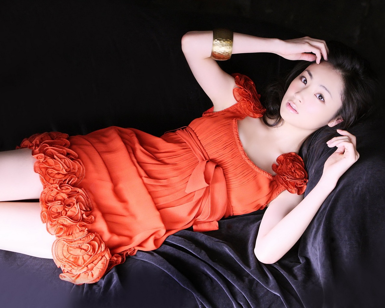 Tantan Hayashi japonská herečka HD tapety na plochu #1 - 1280x1024