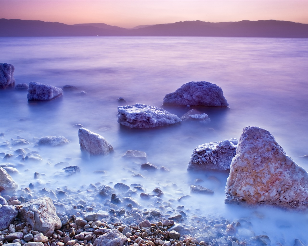Dead Sea 死海美景 高清壁纸1 - 1280x1024