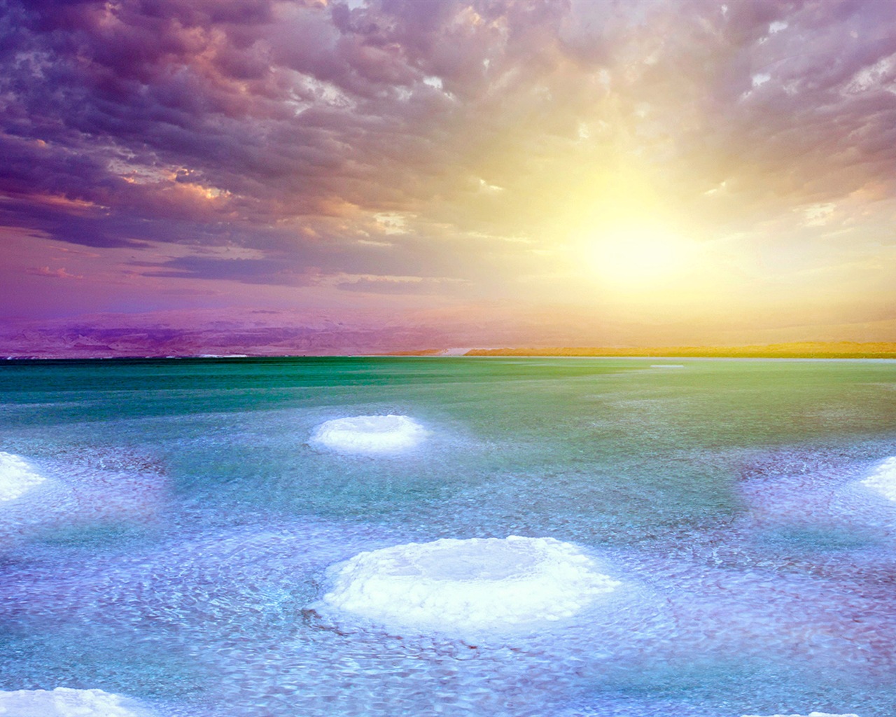 Dead Sea 死海美景 高清壁紙 #17 - 1280x1024
