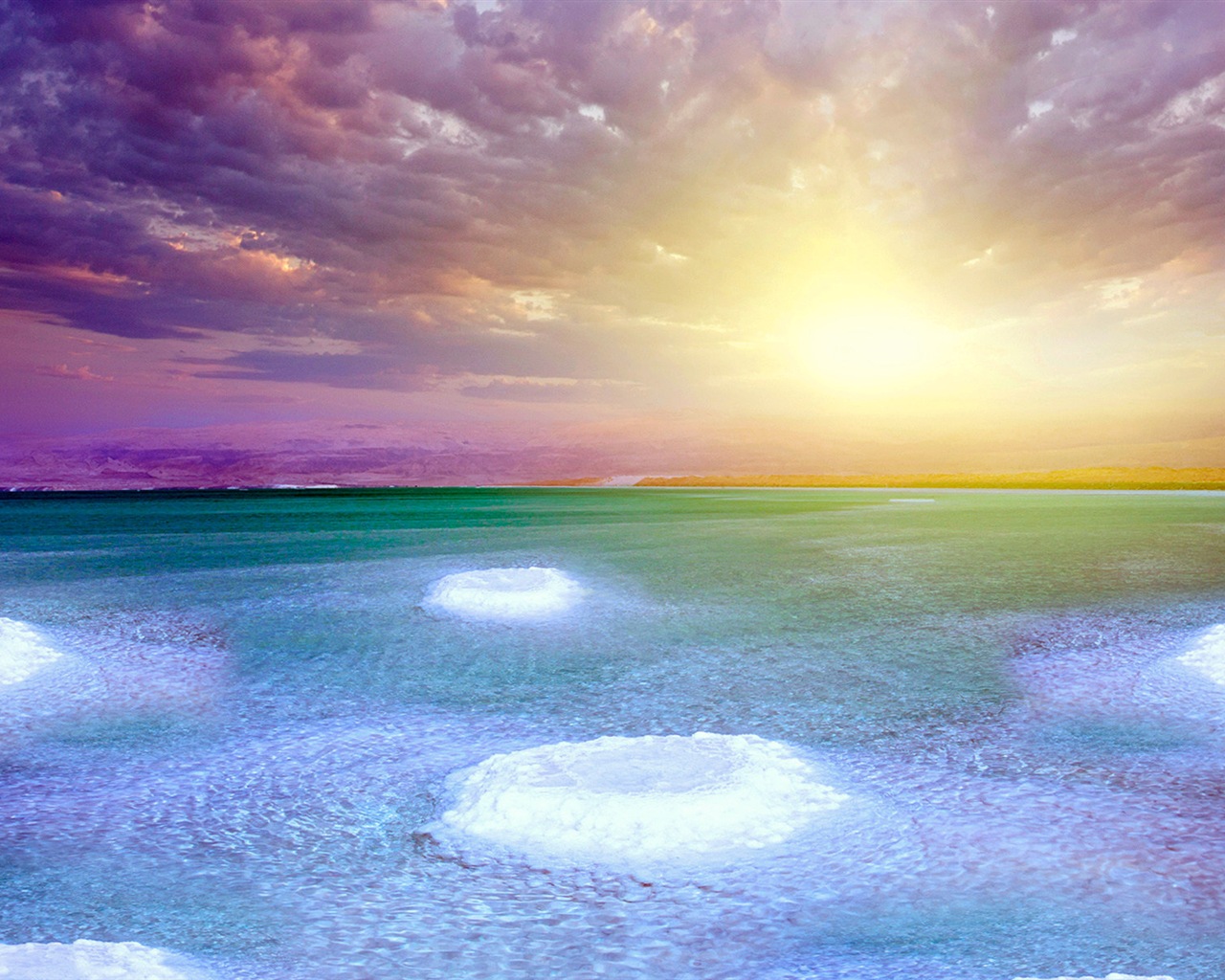 Dead Sea beautiful scenery HD wallpapers #17 - 1280x1024