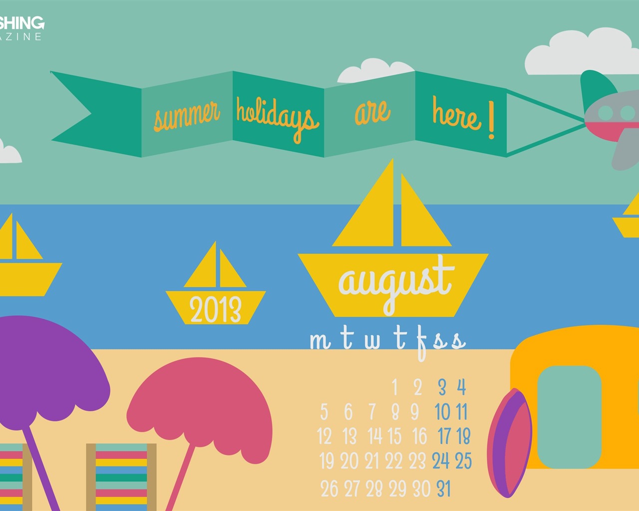 August 2013 calendar wallpaper (2) #12 - 1280x1024