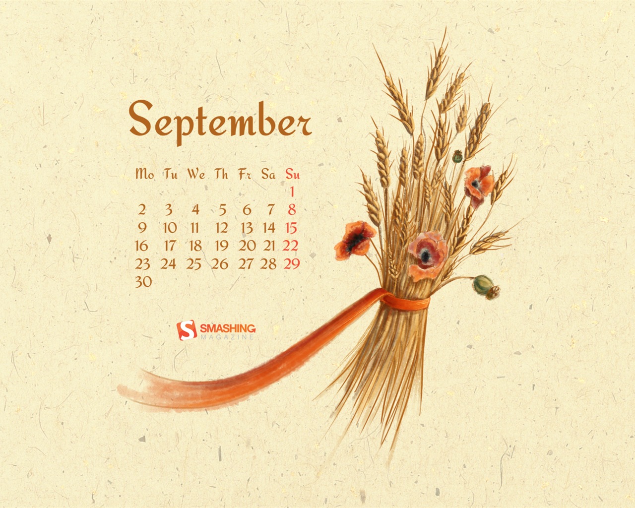 2013년 9월 캘린더 벽지 (2) #8 - 1280x1024