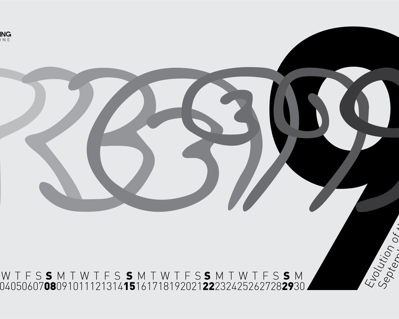 2013年9月 月曆壁紙(二) #14 - 1280x1024